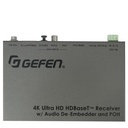 4K Ultra HD HDBaseT Receiver w/ Audio De-Embedder and POH