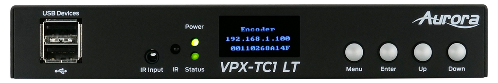 Next-gen 4K30 4:4:4 1Gbps AV-over-IP transceiver box utilizing Aurora’s Mimix™ CODEC technology (copper+SFP slot)